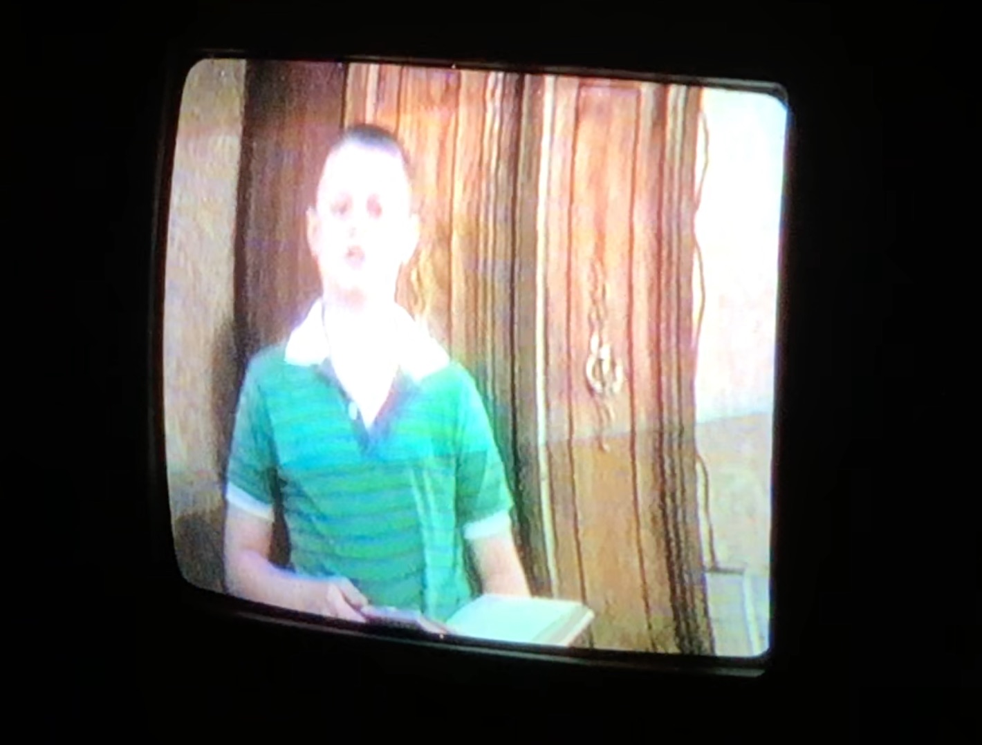 Daniel Berry preaching at eight years old.