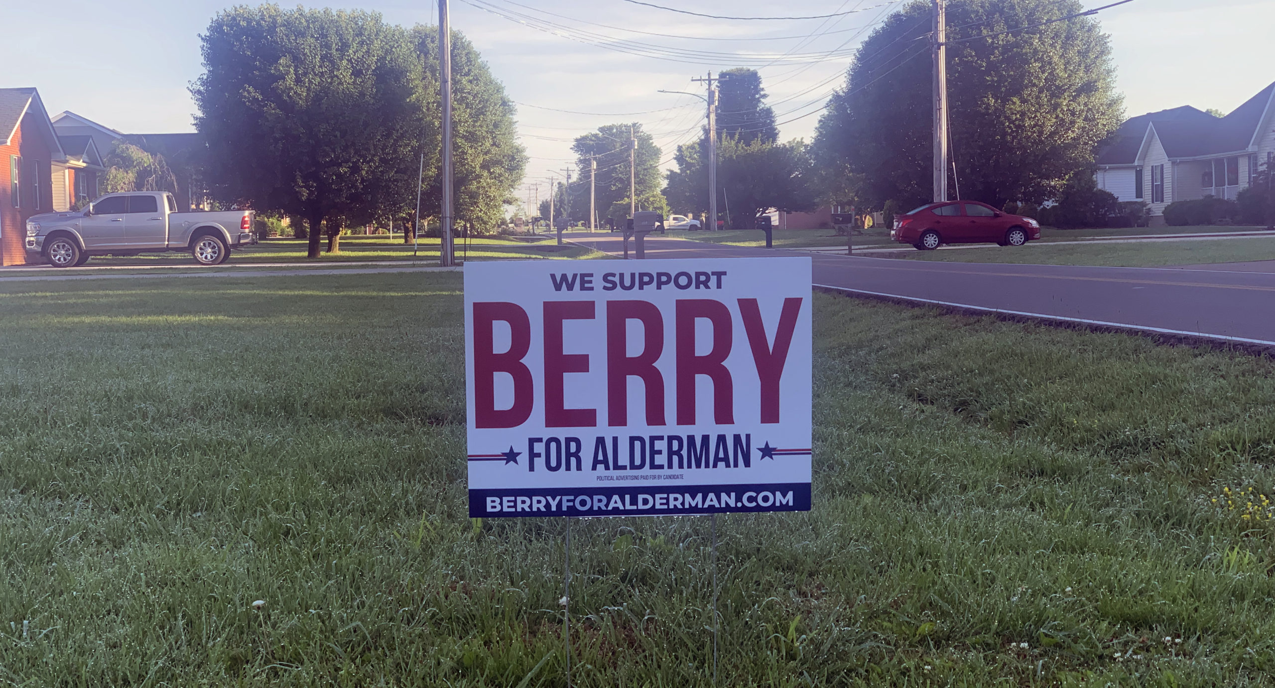 Berry for Alderman Yard Sign